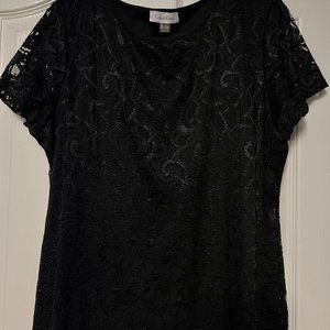 Cap Sleeve Lace Blouse